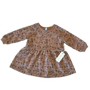 Rylee and Cru‎ Woodland Raglan Dress, 3-6 Months, NWT